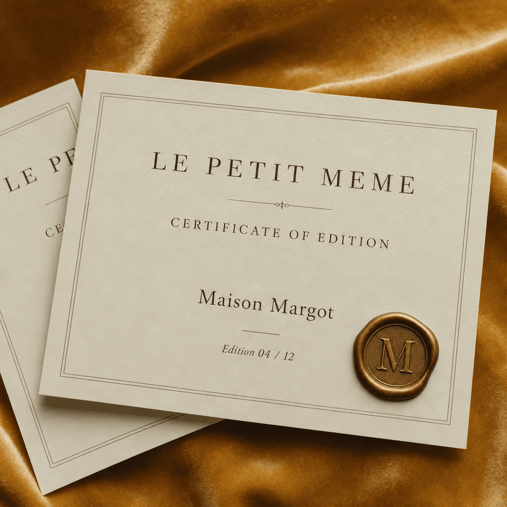 Certificate of edition